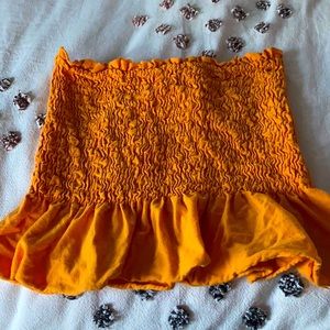 ORANGE PRETTY TUBE TOP